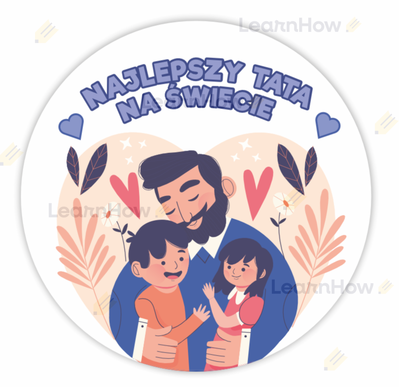Najlepszy tata na świecie naklejki dla taty.png