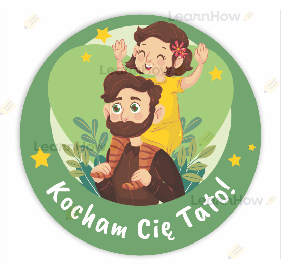 Naklejki Kocham Cię tato, naklejki na dzień Taty dzień Ojca.png