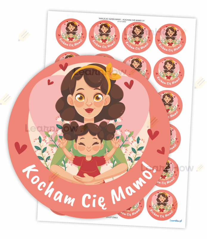 Dzień mamy - naklejki kocham cię mamo! dzień mamy w przedszkolu naklejki szkolne dla mamy na przedstawienie.png