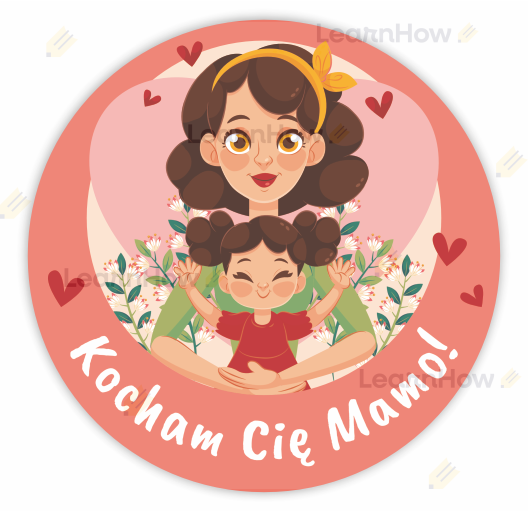 Naklejka kocham cię mamo! - dzień mamy w szkole. przedszkolu, naklejki na dzień mamy.png