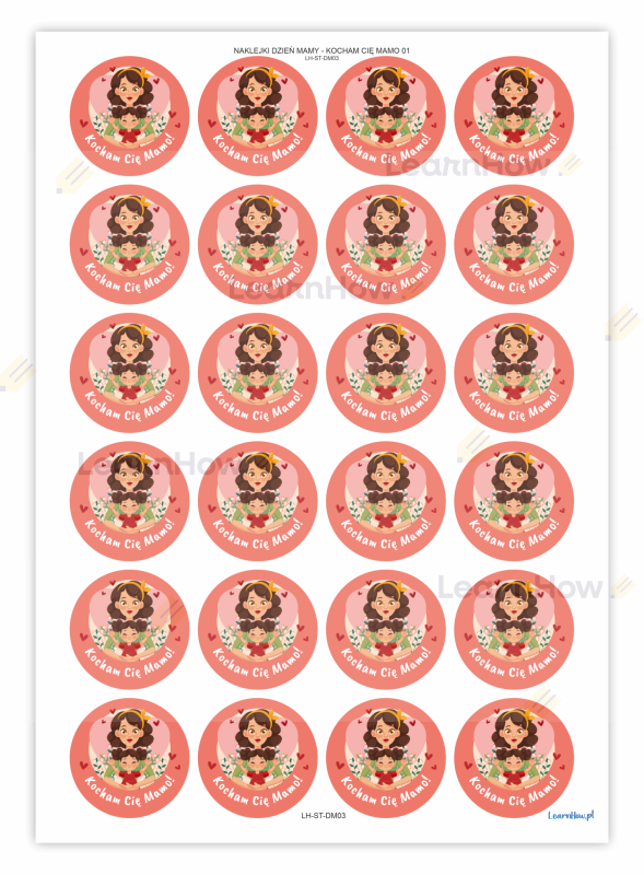 Dzień mamy - mamo kocham cię! - naklejki dla mamy na dzień mamy.png