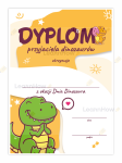 DYPLOM OKOLICZNOŚCIOWY - DZIEŃ DINOZAURA 02 (A5)