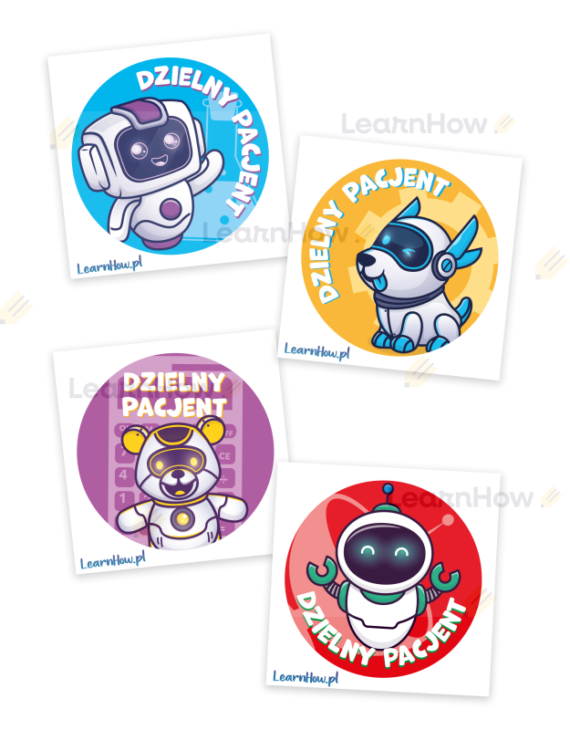 Dzielny pacjent naklejki dla dzielnego pacjenta naklejki dla dzieci.png