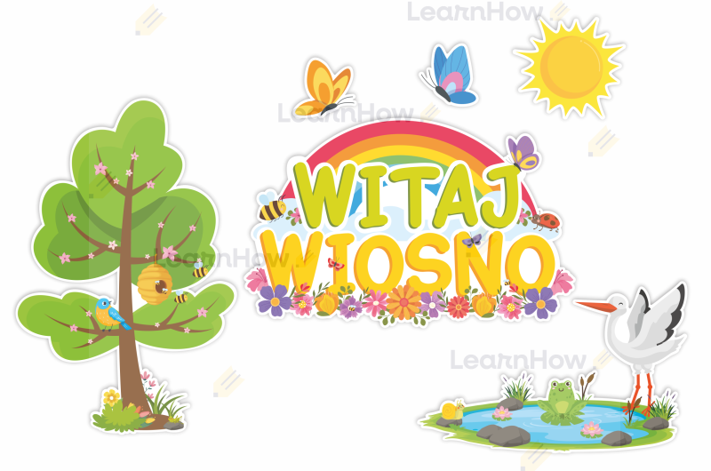 kompozycja na wiosnę - krajobraz wiosenny witaj wiosno - duża dekoracja szkolna przedszkolna do żłobka.png