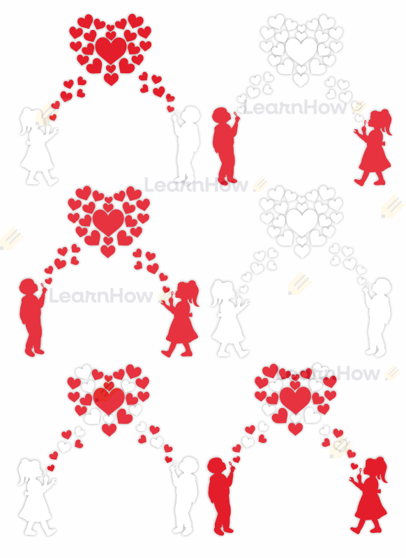 Dekoracja okolicznościowa - dzieci i serca - dzieci dmuchające - bardzo duża dekoracja - XL.png