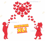 DEKORACJE OKOLICZNOŚCIOWE - DZIECI I SERCA  02 - DUŻA - XL