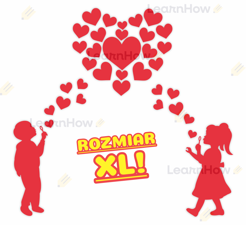 Dzieci i serca - XL - duża dekoracja na szkolne i przedszkolne uroczystości okoliczności.png