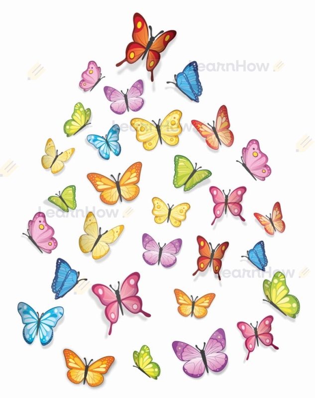 Dekoracja 3d motyle wiosenne latające - DUŻE dekoracje ozdoby wiosna  - motylki dwustronne.jpg