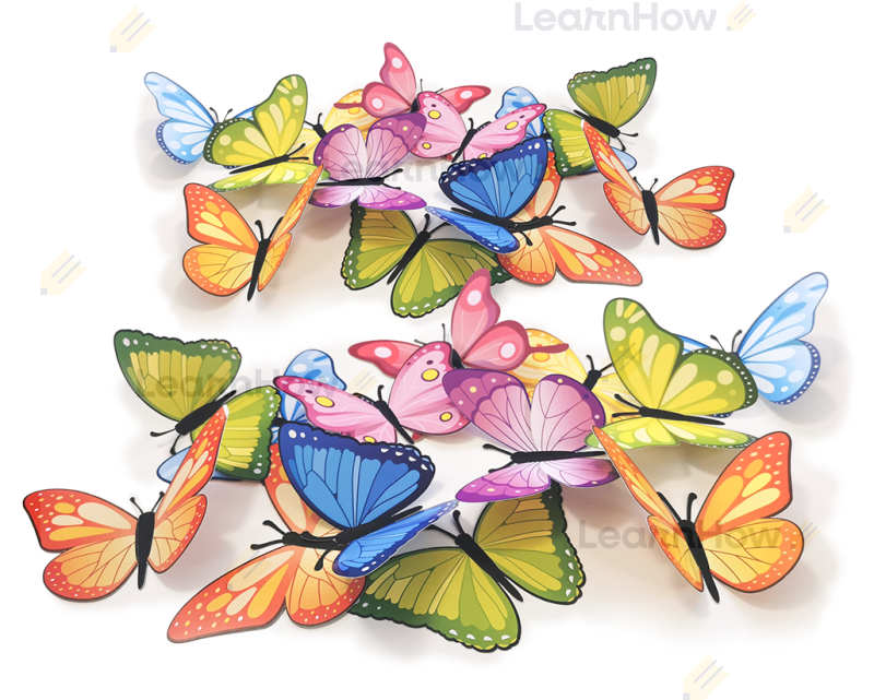 MOTYLKI 3D MOTYLE - DUŻY ZESTAW - DEKORACJA MOTYLKI NA WIOSNE - DEKORACJE SZKOLNE PRZEDSZKOLNE.png