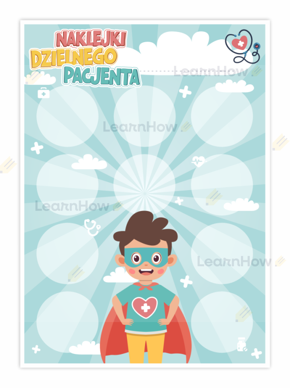 Chłopiec karta motywacyjna naklejki dzielnego pacjenta- naklejki dzielny pacjent karta na naklejki.png