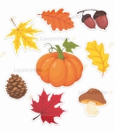 DEKORACJA JESIENNA - JESIEŃ (8 elem.) 