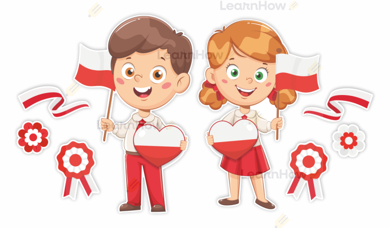 Duże dzieci, dekoracja xxl - duże dzieci dekoracja patriotyczna polska.png