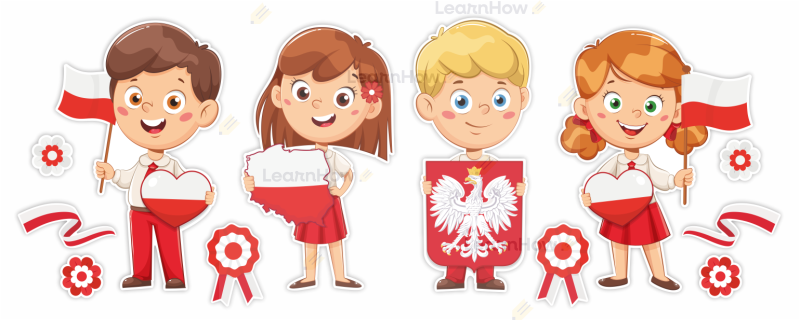 Duży zestaw na święta patriotyczne dekoracja ozdoba patriotyczne duże dzieci a3.png