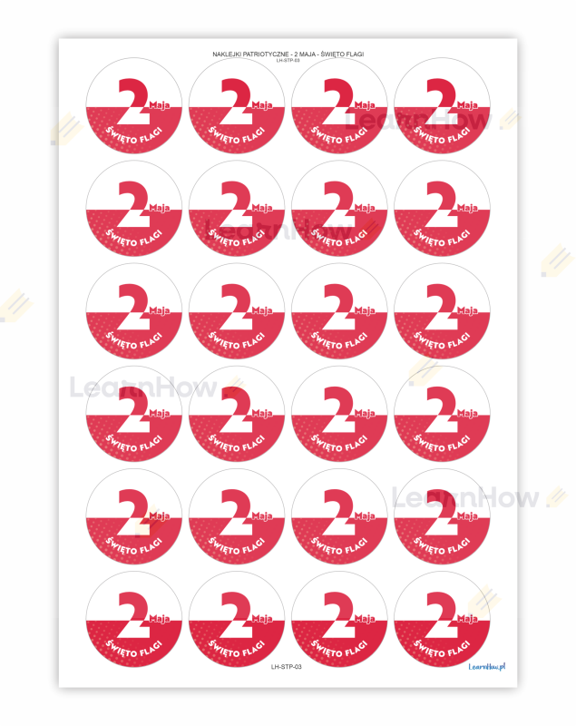 Naklejki patriotyczne święta majowe - święto flagi - 2 maja.png