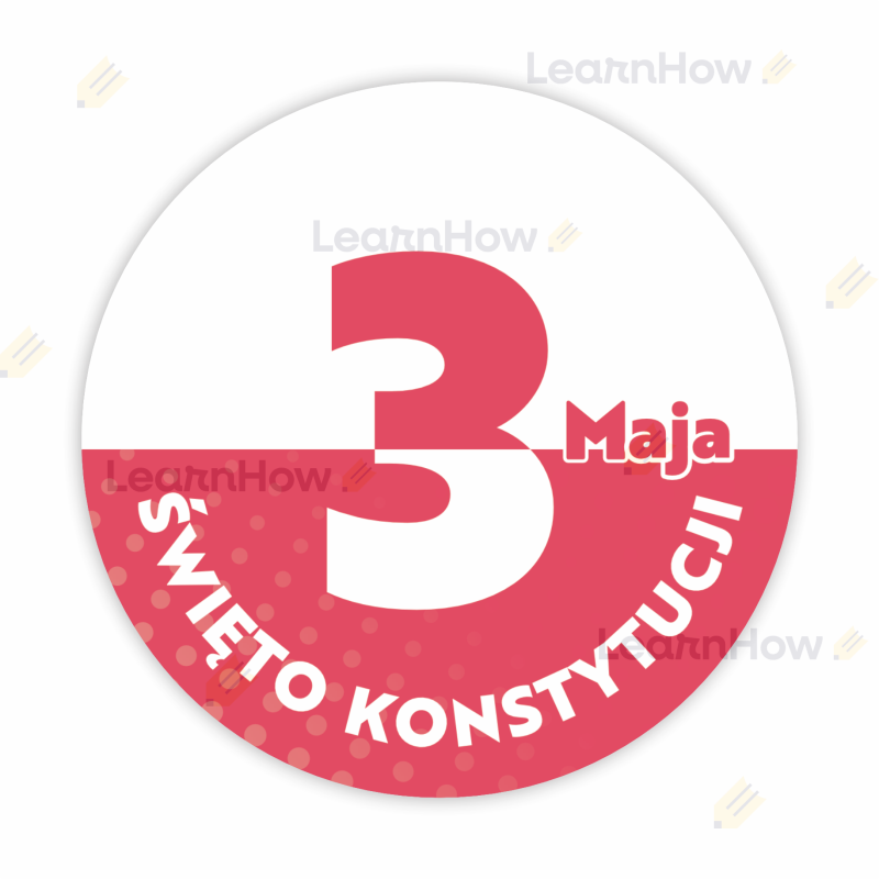 Naklejki patriotyczne - 3 maja - święto konstytucji - naklejki polska.png