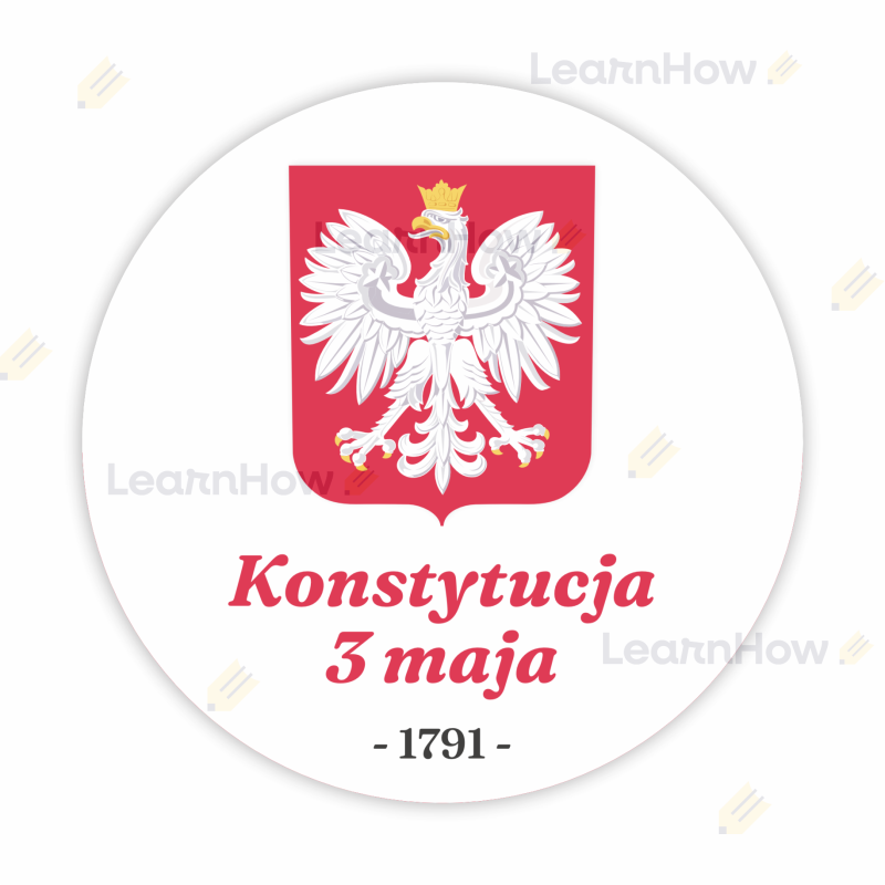 Naklejki patriotyczne - konstytucja 3 maja - święta majowe duże naklejki.png