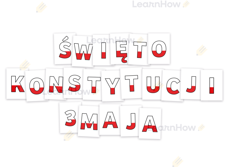 Święto konstytucji 3 maja - napis dekoractyjny - litery dekoracyjne.png