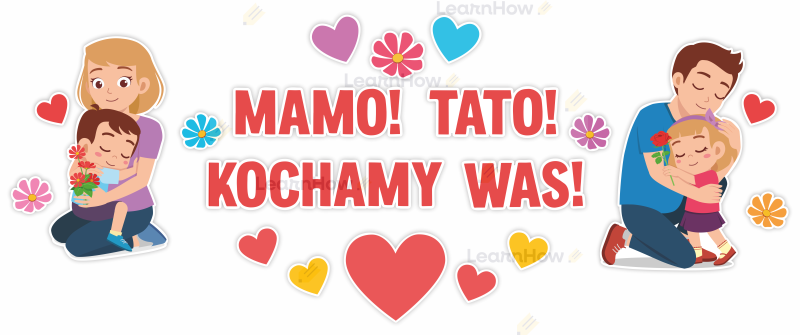 dekoracja dzień mamy dzień taty mamo tato kocham was A3.png