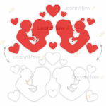 DEKORACJA DZIEŃ MAMY I TATY - A3 - MAMA I TATA