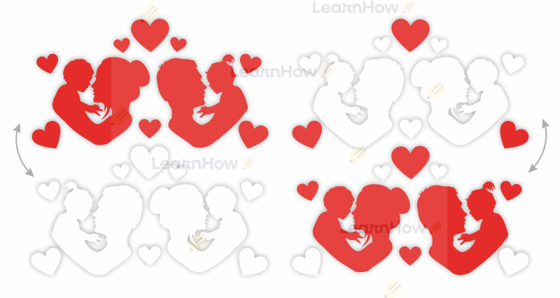 Dzień Rodziców - dekoracja duża, różne kompozycje na dzień mamy i taty - postacie mamy taty i dzieci.png