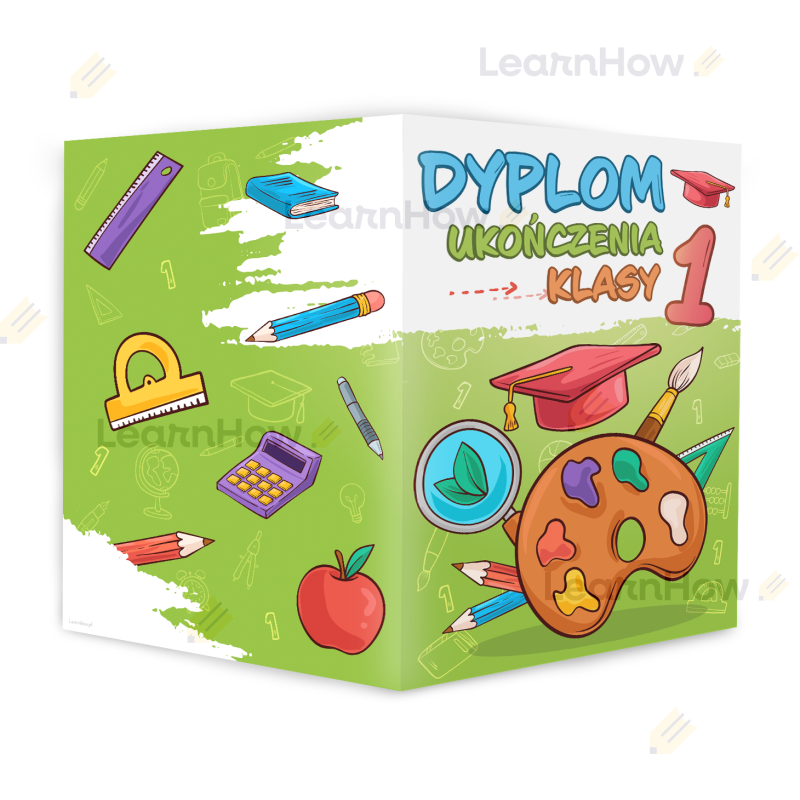 Dyplom ukończenia klasy pierwszej - Dyplom A4 składany - z A3 do A4.png