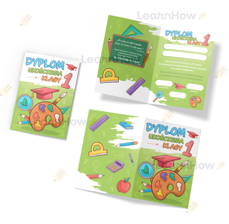Dymplom składany A4 - dyplom ukończenia klasy 1 A4.png