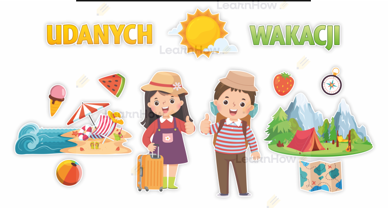 Dekoracja szkolna udanych wakacji koniec roku szkolnego koniec roku w przedszkolu.png