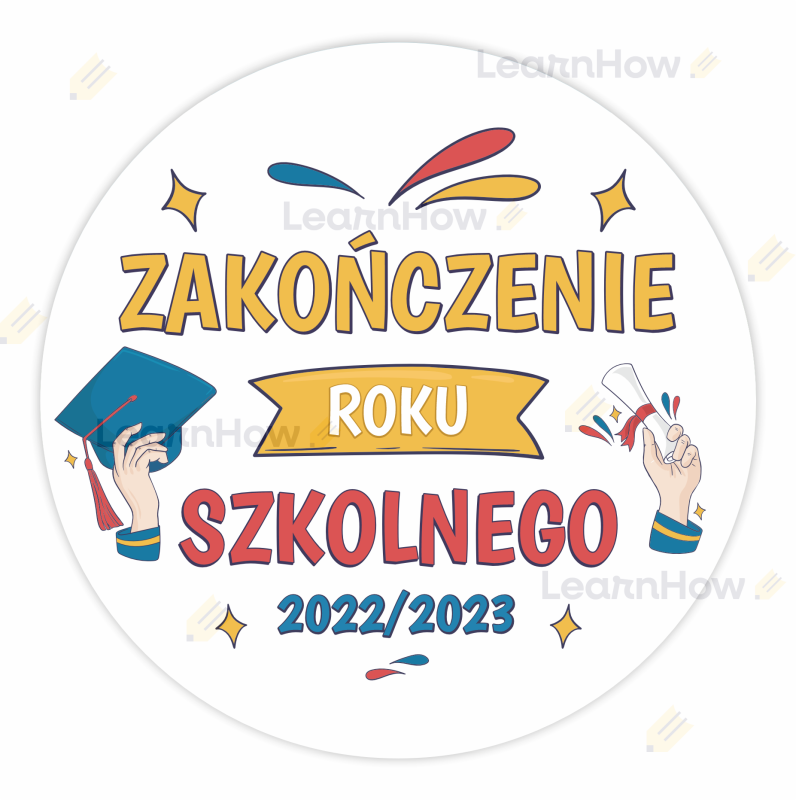 Zakończenie roku szkolnego naklejki koniec roku szkolnego.png