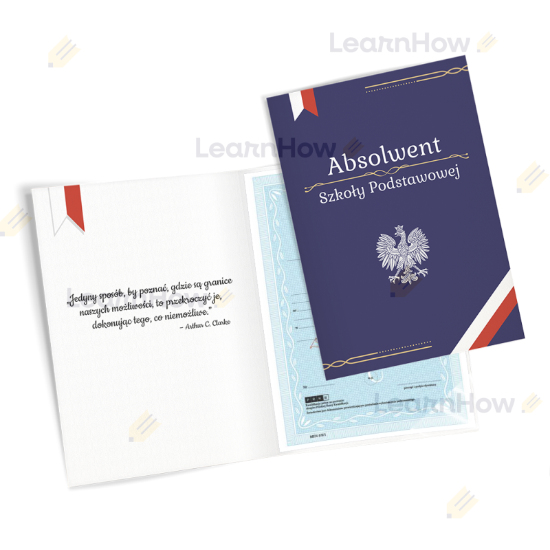 TECZKA ABSOLWENTA A4 TECZKA - Absolwent szkoły podstawowej - GODŁO ORZERŁ.png