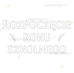 DEKORACJA SZKOLNA  - ROZPOCZĘCIE ROKU SZKOLNEGO  - DUŻA XXL 