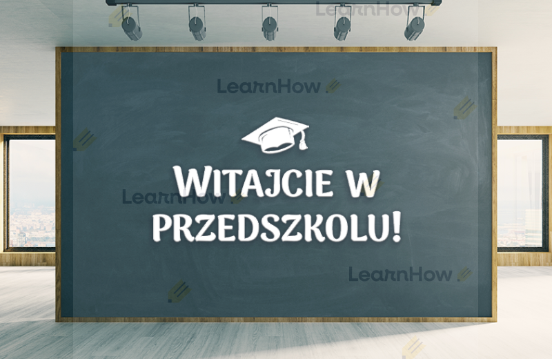 Ozdoba szkolna na rozpoczęcie roku w przedszkolu, dekoracje przedszkolne - witajcie w przedszkolu.png