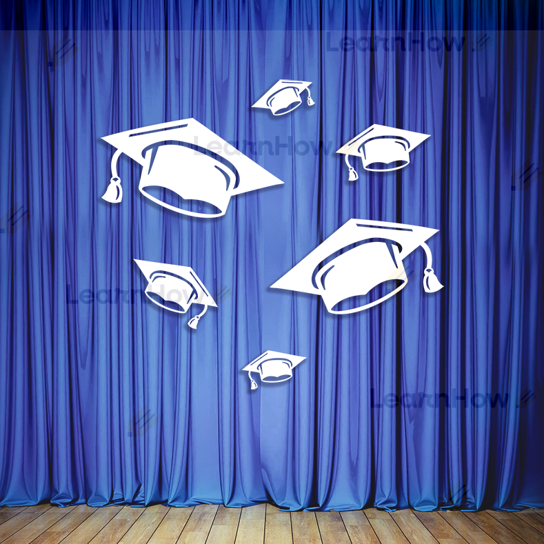 Ozdoba szkolna dekoracja szkolna przedszkolna, pasowanie na ucznia przedszkolaka żłobkowicza, birety.png