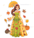 DEKORACJA JESIEŃ -  DUŻA  - PANI JESIEŃ 