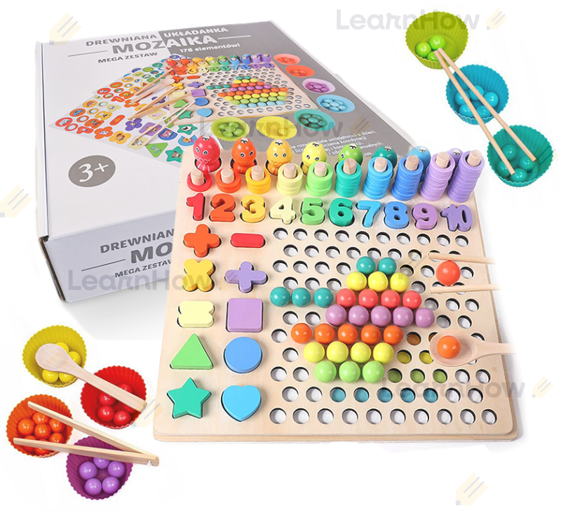 Mozaika montessori duża układanka - duży zestaw do układania dla dzieci - trening mózgu.png