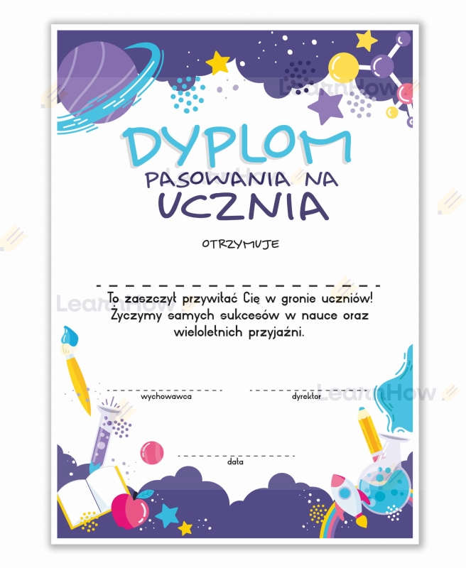 Dyplom pasowania na ucznia -kosmos.jpg