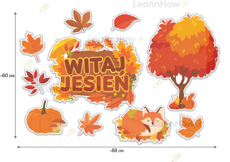 Dekoracja Jesienna - duża kompozycja jesienna dekoracja szkolna przedszkolna żłobek.png