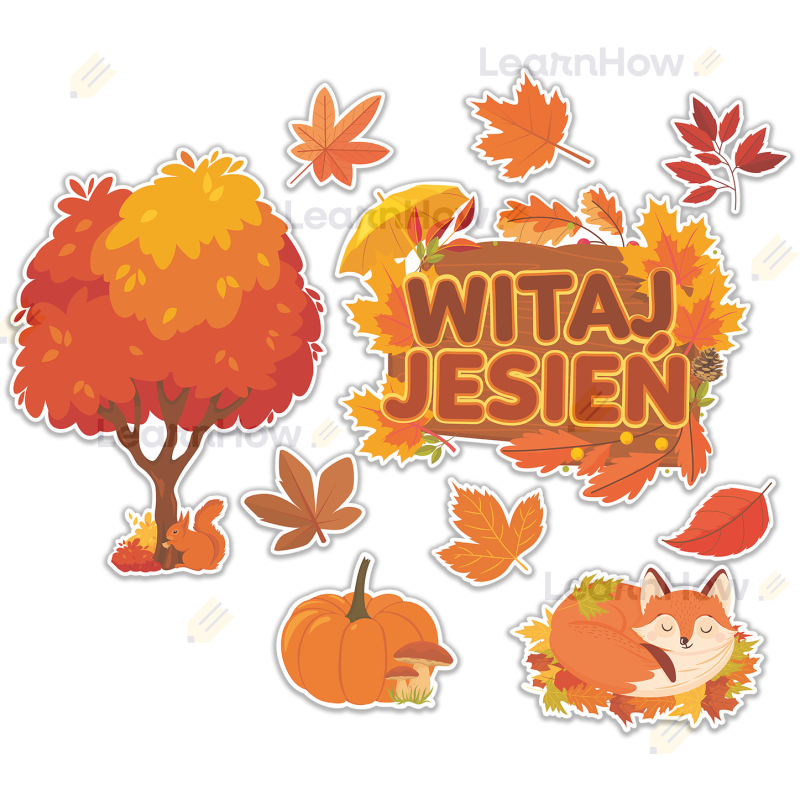 Witaj jesień - krajobraz jesienny dekoracja na jesień szkolna przedszkolna xl duża.png