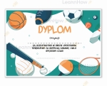 DYPLOM UCZESTNICTWA W OBOZIE SPORTOWYM - A4