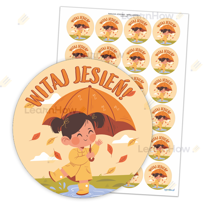 Witaj jesień - naklejki dekoracyjne jesienne powitanie jesieni.png
