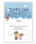 DYPLOM UKOŃCZENIA PRZEDSZKOLA  - CHMURY