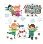 DEKORACJA ZIMOWA -  DUŻA  - WITAJ ZIMO (XL)