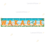 LITERY DEKORACYJNE - WAKACJE