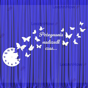 DEKORACJE SZKOLNE - POŻEGNANIA NADSZEDŁ CZAS... - DUŻA XXL