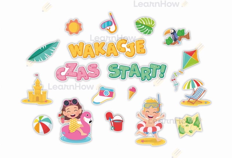 DEKORACJE SZKOLNE - WAKACJE CZAS START! (18 szt., jednostronne) - LH-DSZ40_min_01.jpg