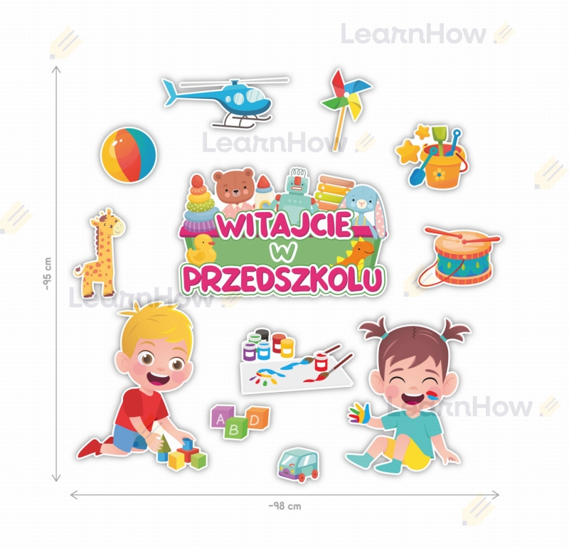 DEKORACJE SZKOLNE - WITAJCIE W PRZEDSZKOLU (12 szt., jednostronne) - LH-DSZ29_min_02.jpg