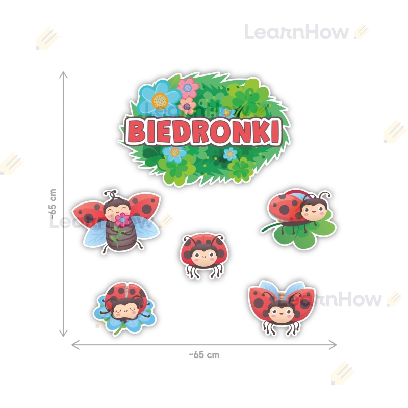 DEKORACJE KLASOWE - GRUPA BIEDRONKI (6 szt., jednostronne) - LH-DK10_min_02.jpg