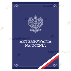 AKT PASOWANIA NA UCZNIA (TECZKA) - GRANATOWA