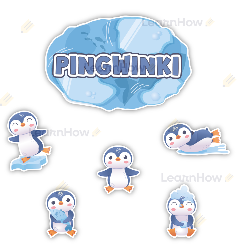 DEKORACJE KLASOWE - GRUPA PINGWINKI (6 szt., jednostronne) - LH-DK08_min_00.png