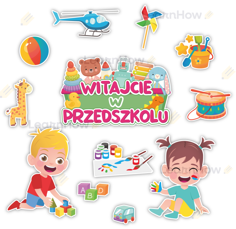 DEKORACJE SZKOLNE - WITAJCIE W PRZEDSZKOLU (12 szt., jednostronne) - LH-DSZ29_min_00.png