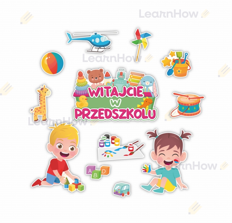DEKORACJE SZKOLNE - WITAJCIE W PRZEDSZKOLU (12 szt., jednostronne) - LH-DSZ29_min_01.jpg